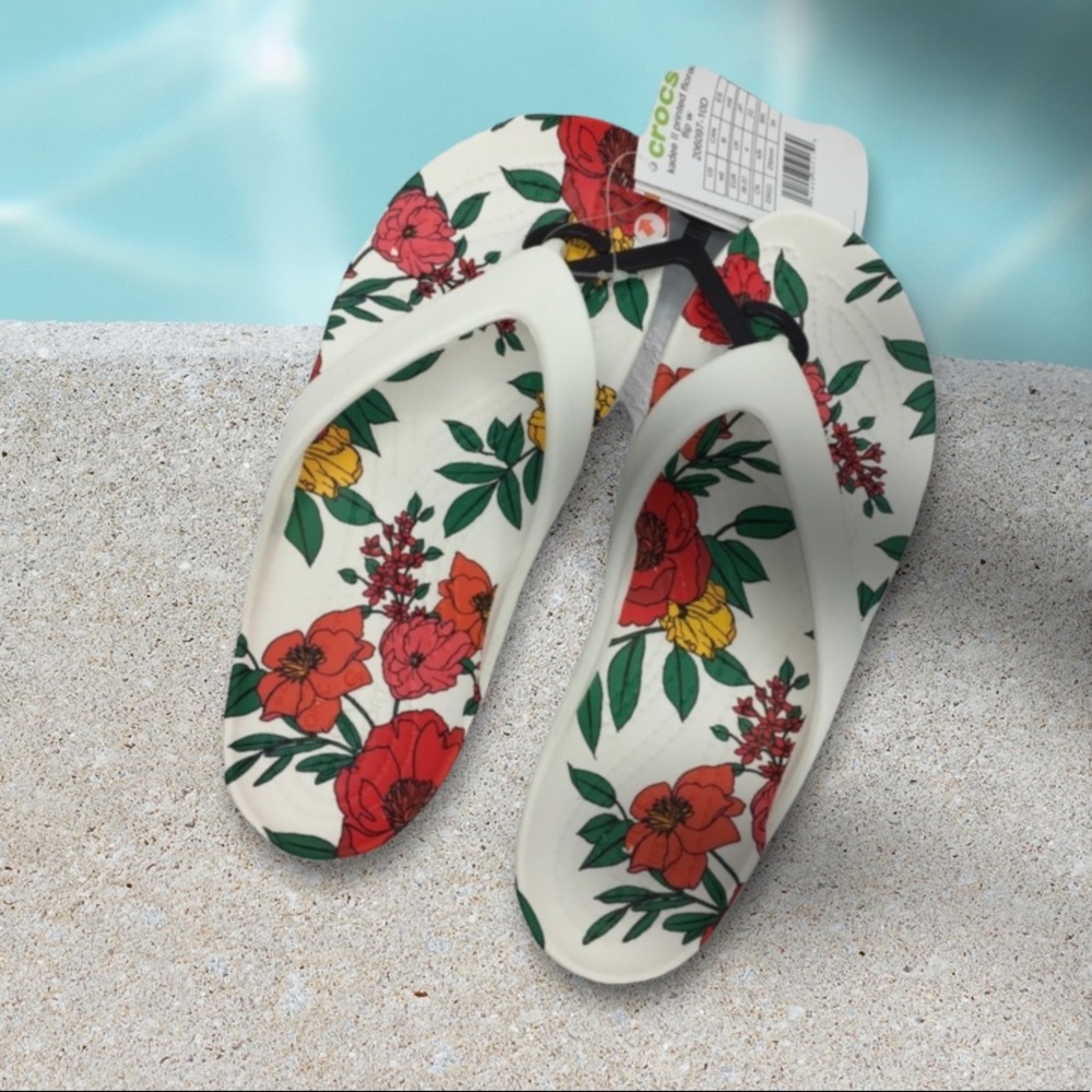 3/$25 Crocs Women’s Kadee Printed Floral Flip Flop